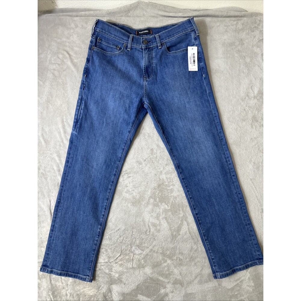 Nwt Bluffworks Departure 3.0 Jeans Mens 30x28 Regular Fit Light Blue Wash — image 8 of 8